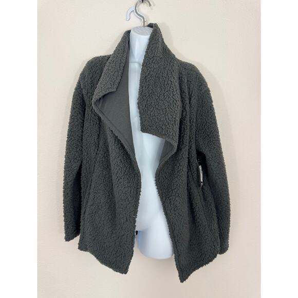 Marc New York Performance Gray Sherpa Fleece Jacket Size M NWT - Picture 1 of 7
